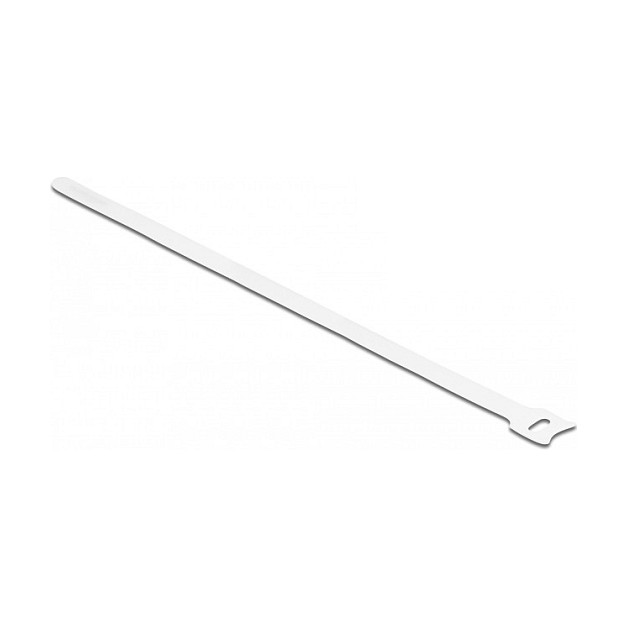 DELOCK čičak vezice za kabele 300 x 12 mm bijela boja (10 komada)