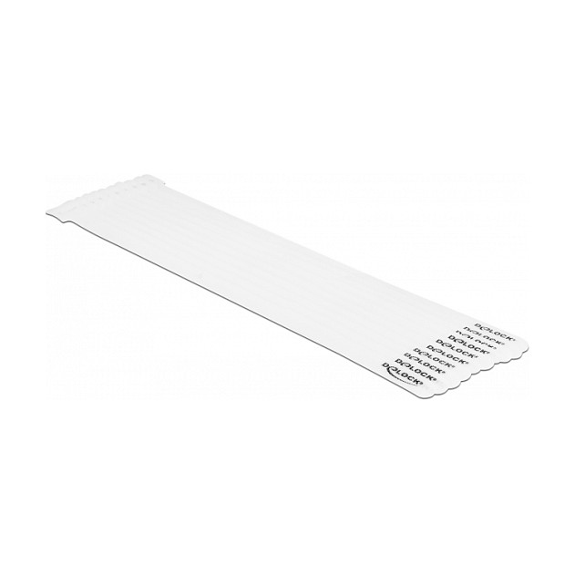 DELOCK čičak vezice za kabele 300 x 12 mm bijela boja (10 komada)-2