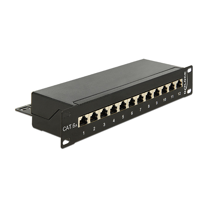 Mrežni patch panel DELOCK 10" 12-portni Cat.6A (43310)