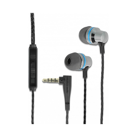 Slušalice DELOCK 27183 (In-Ear, 3.5 mm, mikrofon, crne)-0