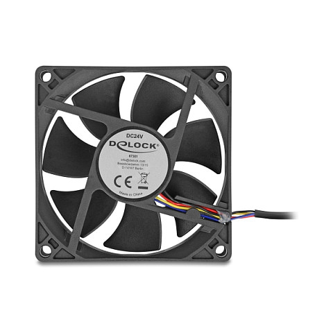 Ventilator DELOCK aksijalni 24 V DC (80 x 80 x 25 mm)-0