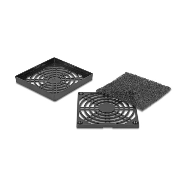 Mrežica za ventilator s filterom za prašinu DELOCK 80 x 80 mm crna boja-1