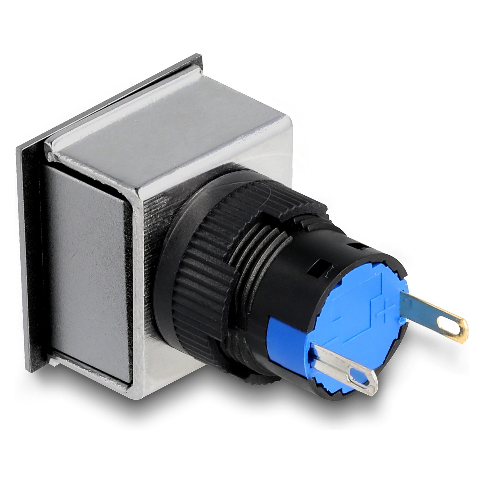 Signalna lampica DELOCK 22056, 16 mm, plastična, zelena, kvadratna-1