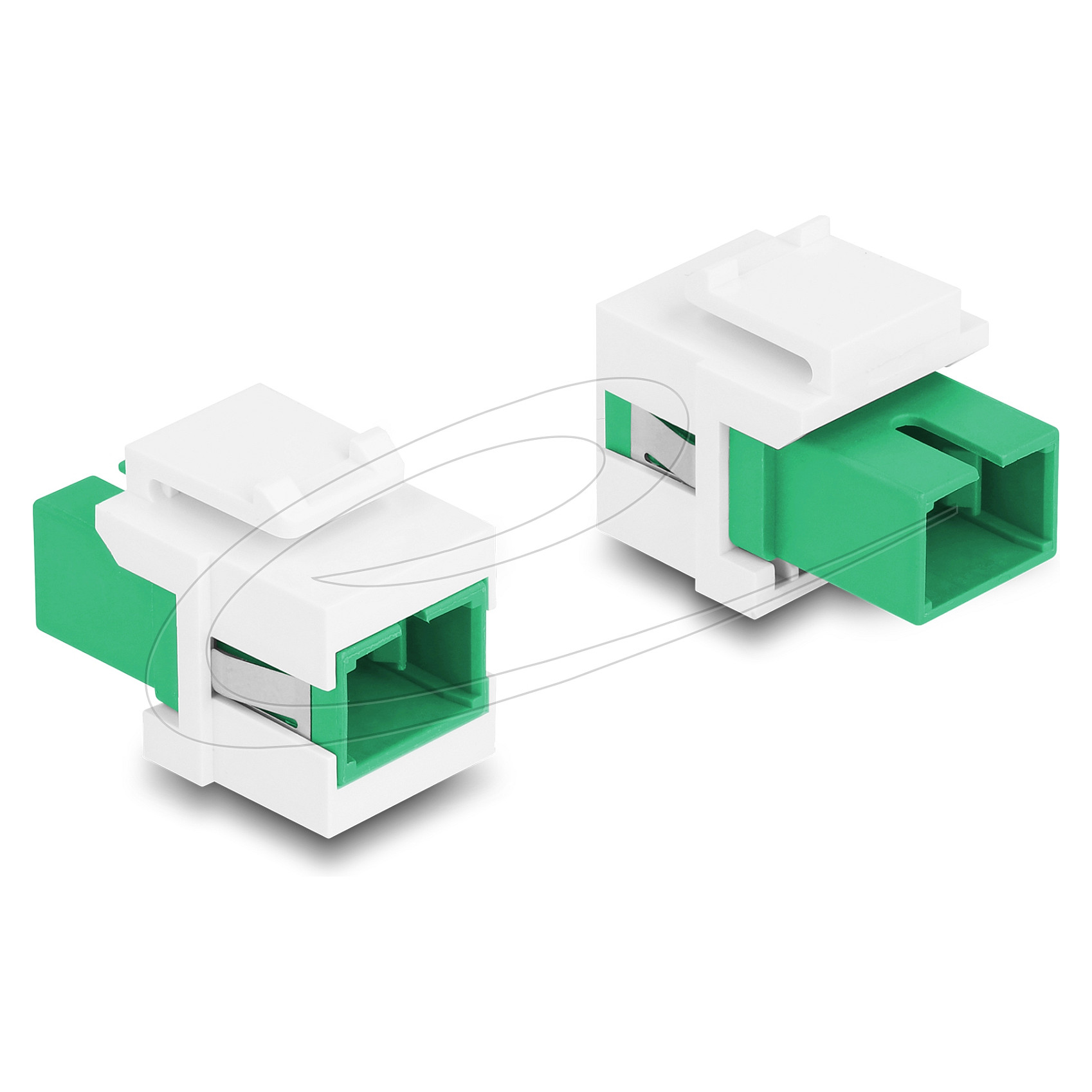 Delock Keystone Modul SC Simplex (Ž) na SC Simplex (Ž) spojnica, zeleno/bijeli