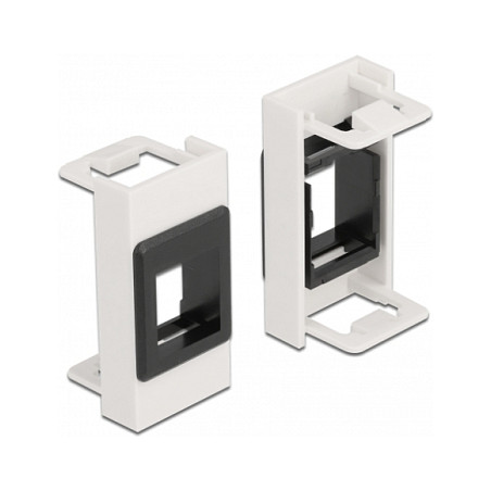 Delock Easy 45 Keystone modul nosač, 22.5 x 45 mm, bijeli / crni