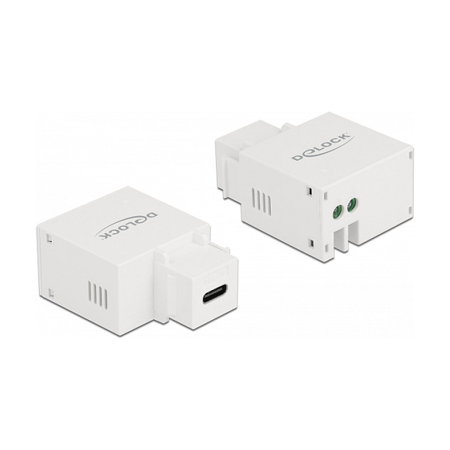 Delock Keystone Modul s USB-C priključkom za punjenje, 2.1A, bijeli