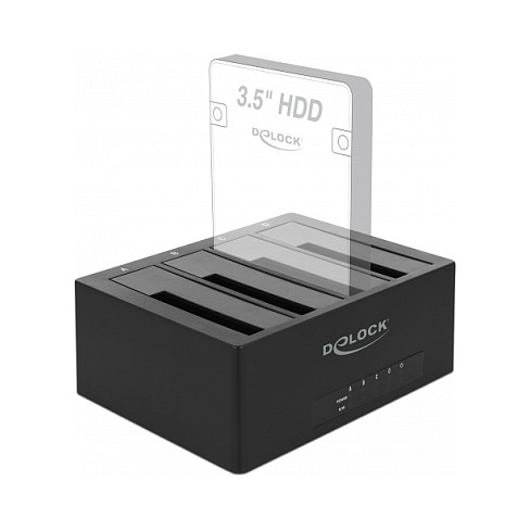 Docking stanica DELOCK za 4x SATA HDD/SSD s funkcijom kloniranja USB-C (63930)-3