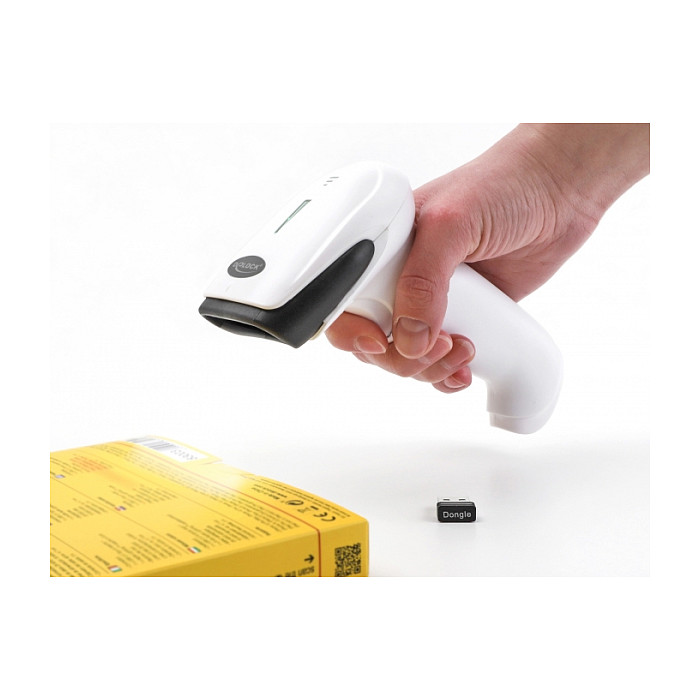 DELOCK bežični 1D/2D čitač barkodova (2.4 GHz, Bluetooth, USB) bijela boja-4