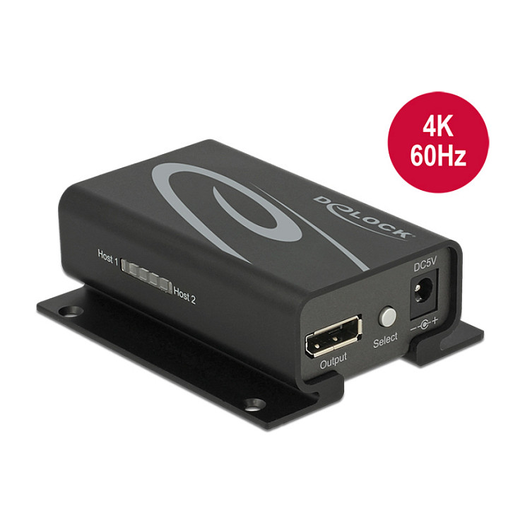 DELOCK dvosmjerni DisplayPort 1.2 preklopnik 2x1 4K 60Hz-1