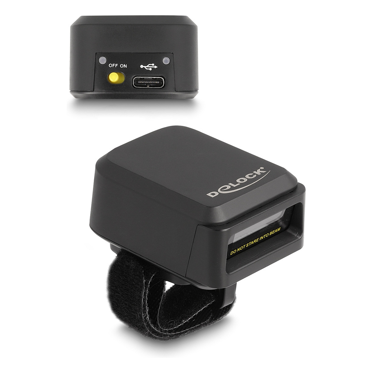 Set prstenastih skenera barkodova DELOCK 90610 1D/2D Bluetooth (2 komada sa stanicom za punjenje)-5