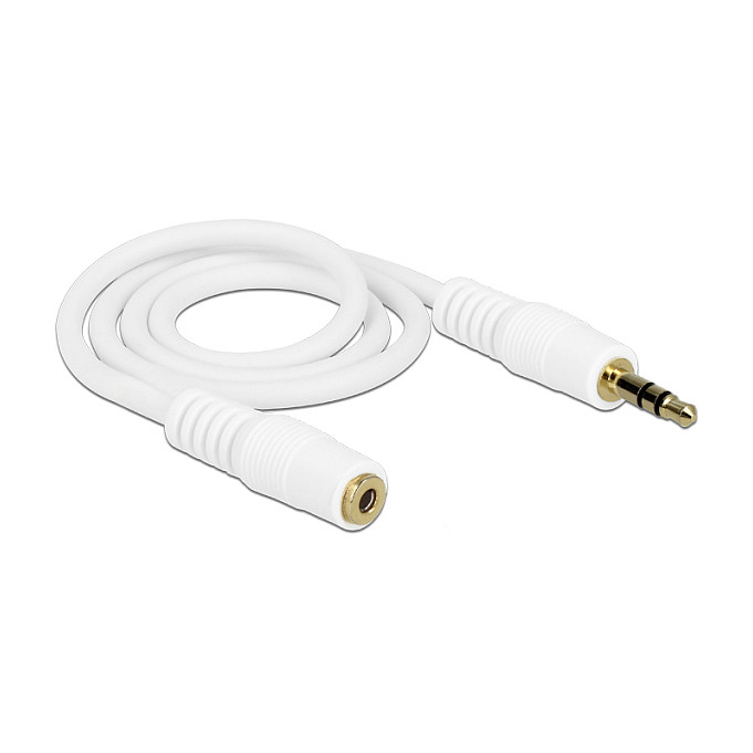 Audio produžni kabel DELOCK 3.5mm 3-pin, 0.5m, bijela boja-1