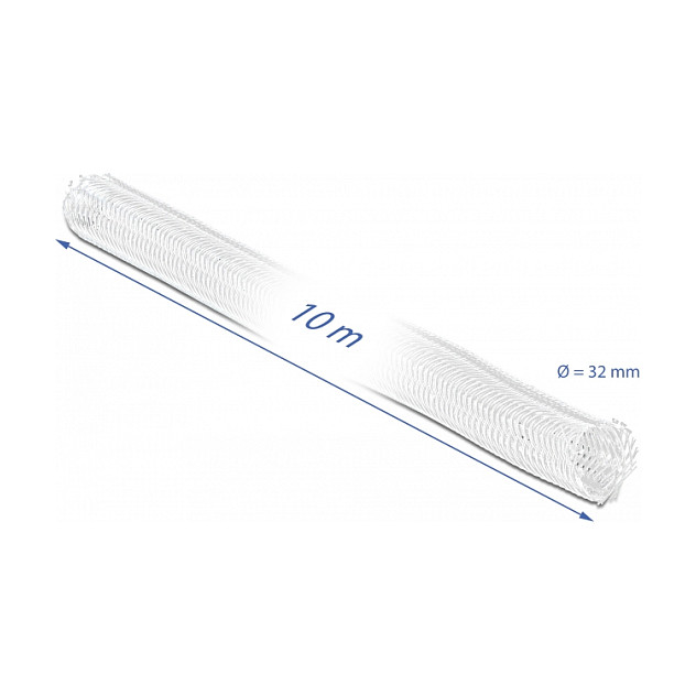 Organizator kabela DELOCK pleteni bužir s čičkom (10 m x 32 mm) bijela boja-2