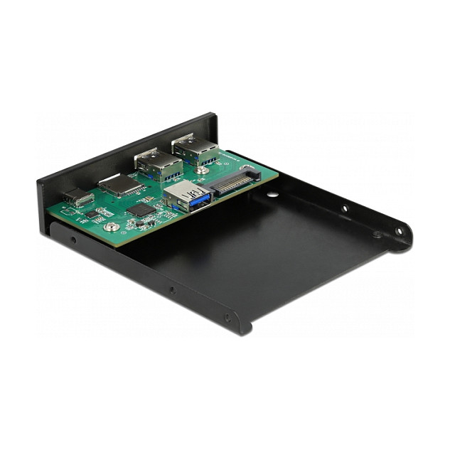 Delock 3.5″ prednji panel 1x USB-C 2x USB-A (5 Gbps), čitač SD/Micro SD kartica-2