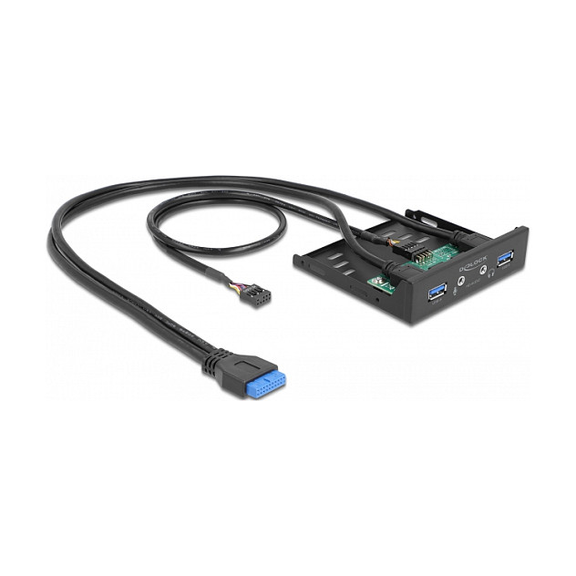 Delock 3.5" prednji panel, 2x USB-A 5Gbps + HD-Audio-3