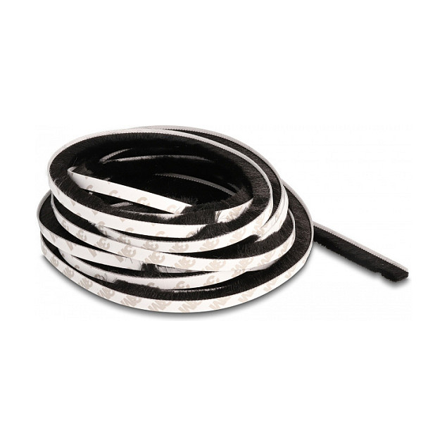 DELOCK samoljepljiva traka s četkicama 10 mm x 5 m crna boja
