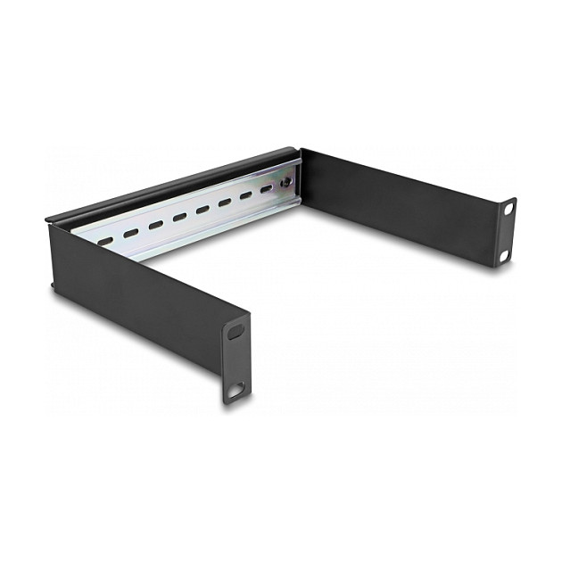 Panel za DIN šinu DELOCK 10" 1U crna boja (66897)