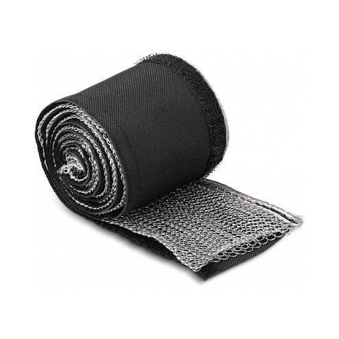 Pleteni bužir s EMI zaštitom DELOCK 1 m x 16 mm (s čičak trakom) crna boja