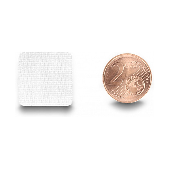 DELOCK Samoljepljivi čičak kvadratići 20x20 mm (64 komada) bijela boja-1
