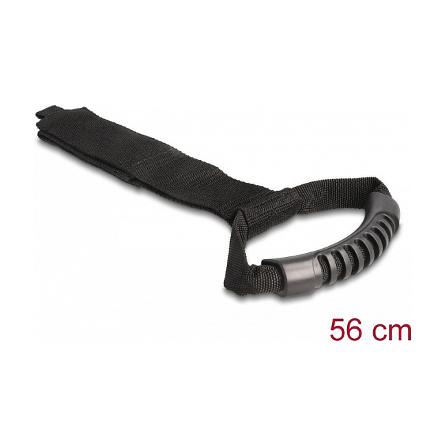 DELOCK čičak trake za vezanje 560 x 50 mm (2 komada) crna boja-1