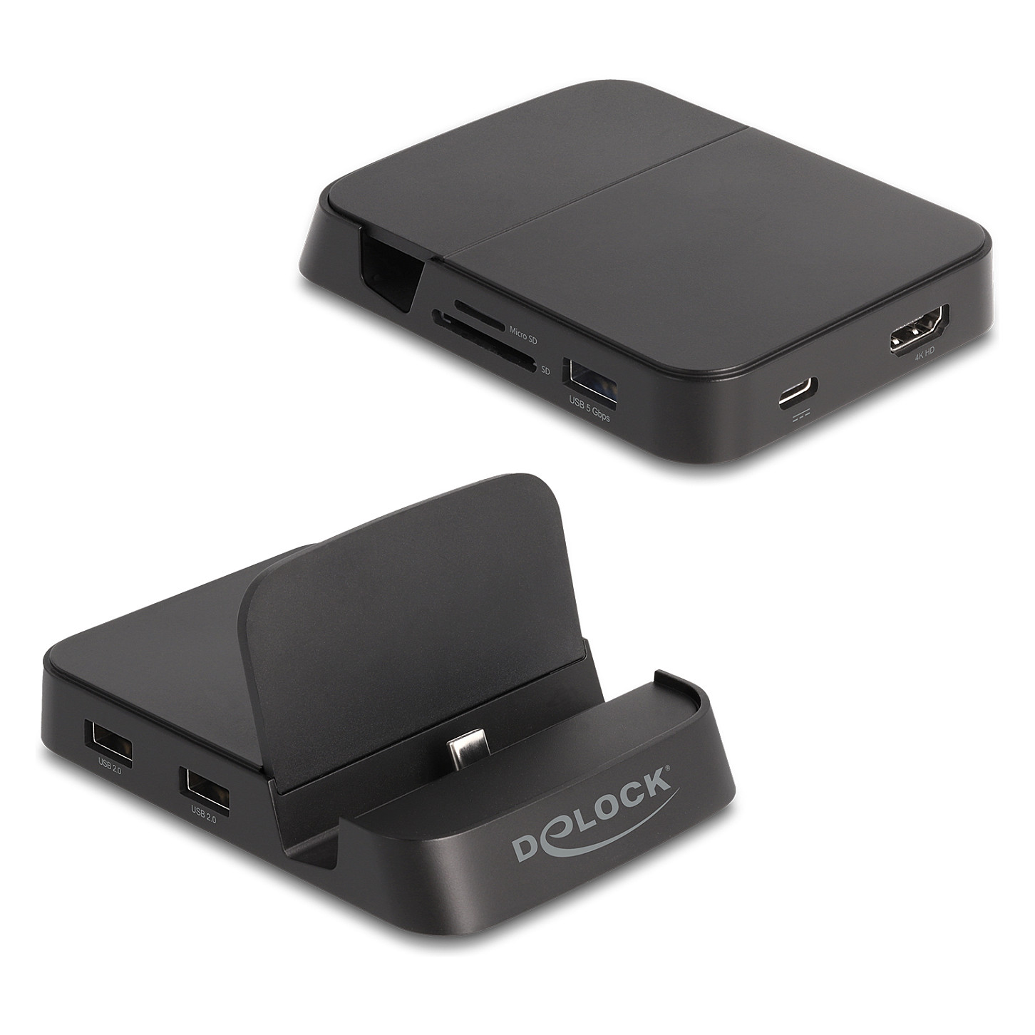 Docking stanica DELOCK 88018 za pametni telefon (4K HDMI, USB Hub, čitač kartica)-2
