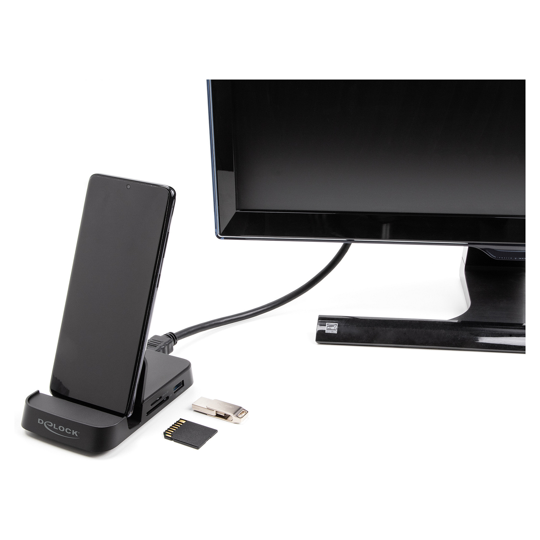 Docking stanica DELOCK 88018 za pametni telefon (4K HDMI, USB Hub, čitač kartica)-3