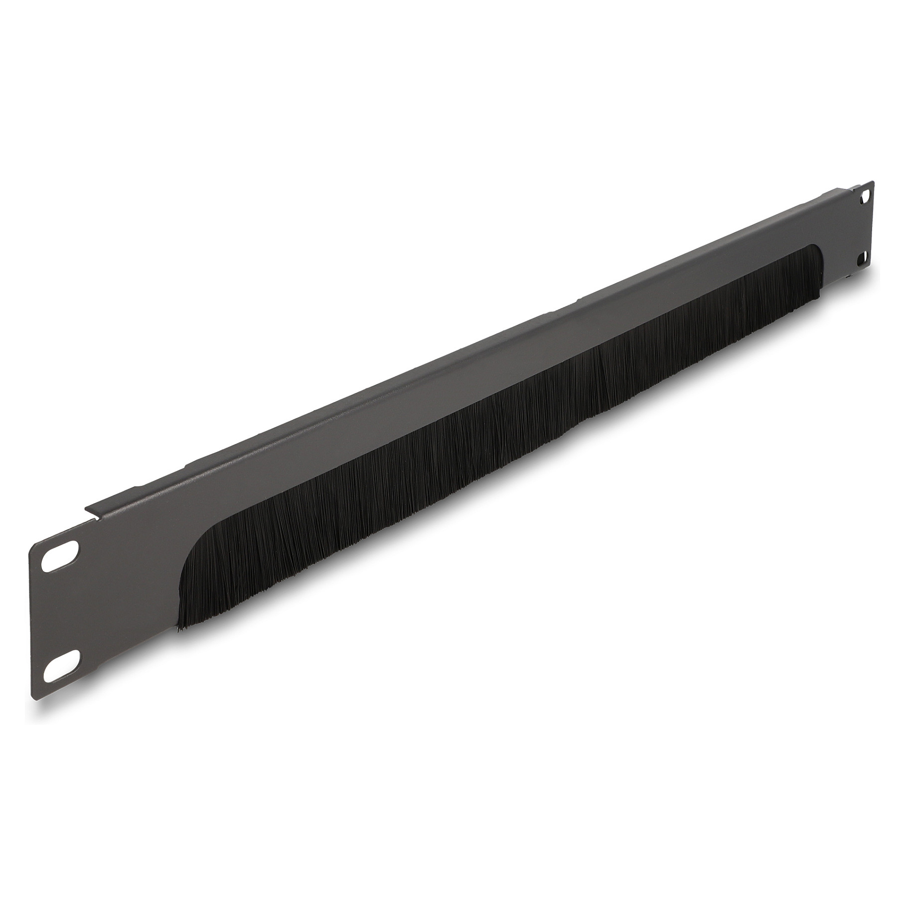 Panel s četkom za kabele DELOCK 19" 1U, otvorena donja strana, tamno siva