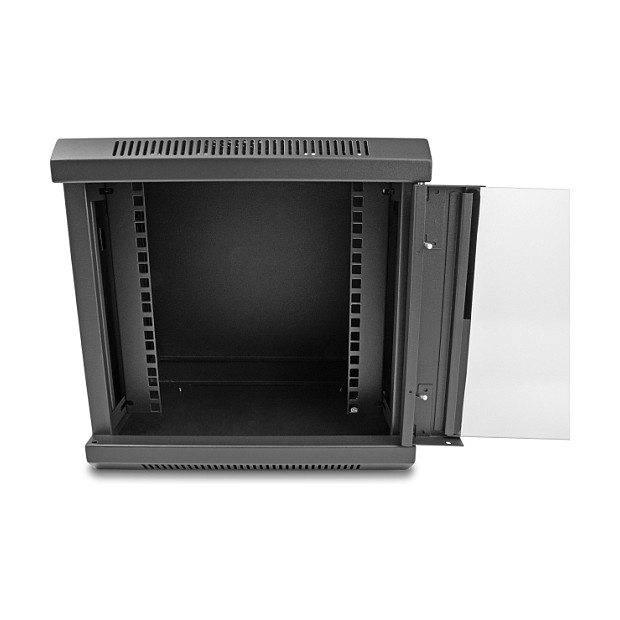 Mrežni ormar DELOCK 43417, 10", 6U, staklena vrata, crna boja-2