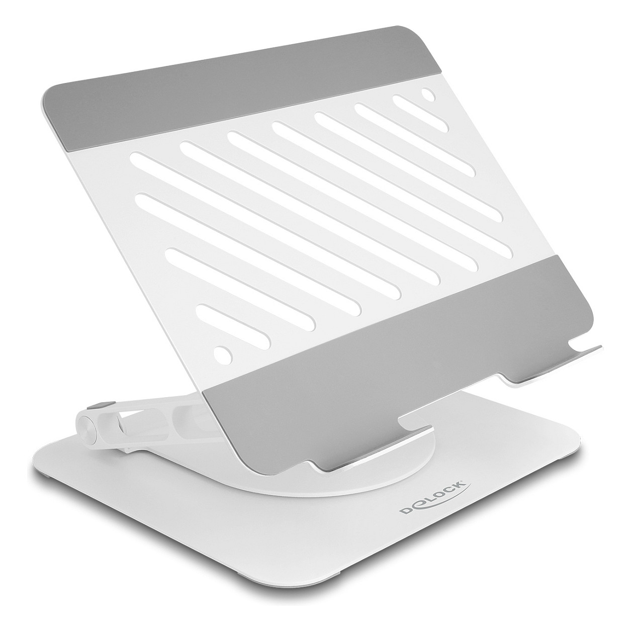 Stalak DELOCK 18455 za tablet i prijenosno računalo, aluminijski, 360° rotacija-0