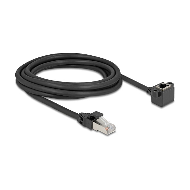 Mrežni produžni kabel DELOCK RJ45 Cat.6 F/UTP 3m (90° kutni konektor)