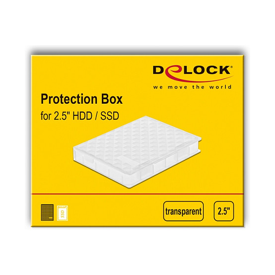 Zaštitna kutija DELOCK za 2.5″ HDD / SSD prozirna-3