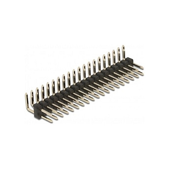 DELOCK 20-pinski muški konektor 2.54mm kutni (5 komada)