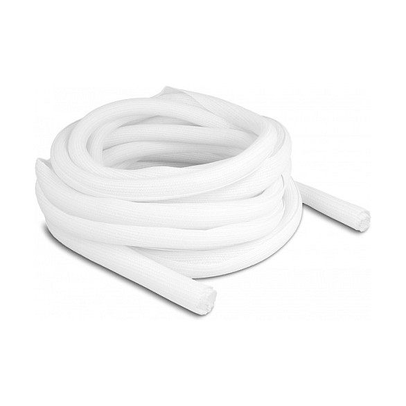 Pleteni bužir za kabele DELOCK samozatvarajući 10 m x 19 mm bijela boja