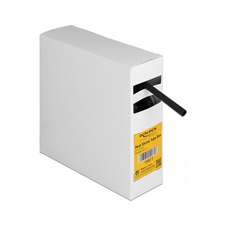 Termoskupljajući bužir DELOCK s ljepilom 31 (5 m x 6.4 mm) crna boja