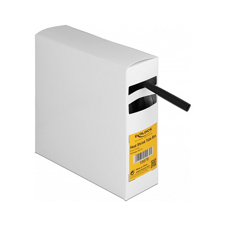 Termoskupljajući bužir DELOCK s ljepilom 31, 5 m x 7.9 mm, crna boja