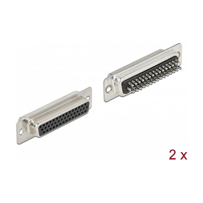 Konektor DELOCK D-Sub HD 44-pinski ženski, metalni, 2 komada - 66718