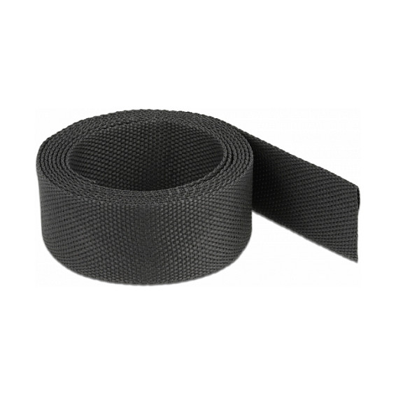 DELOCK Pleteni termoskupljajući bužir 2 m x 20 mm, 21, crna boja