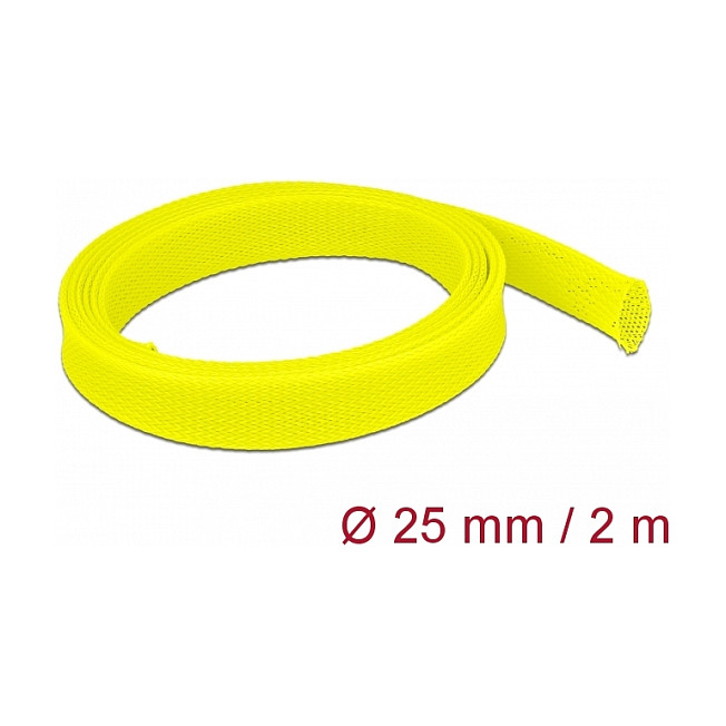 Pleteni bužir DELOCK 2 m x 25 mm žuta boja-1