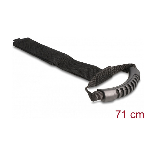 DELOCK univerzalni remen s čičkom 710 x 50 mm crna boja (2 komada)-1