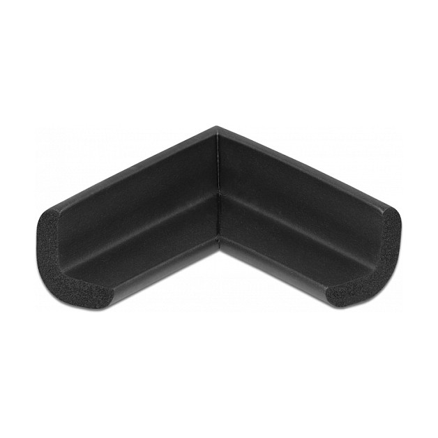 Pjenasti štitnik za rubove DELOCK samoljepljivi 56 x 56 x 22 mm crna boja (4 komada)