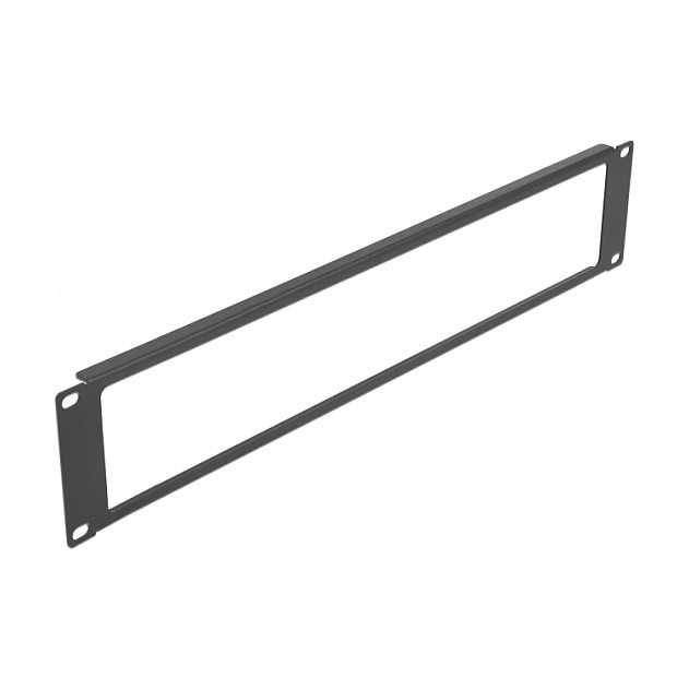 Delock 19" panel s otvorom za mrežni ormar, 2U, crni