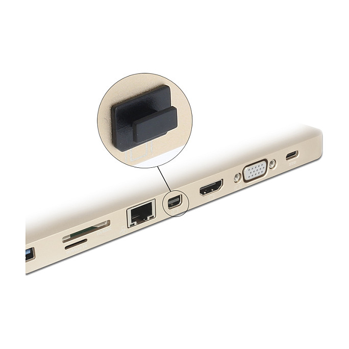 Zaštitni poklopci DELOCK za mini DisplayPort priključak (10 komada) crna boja-1