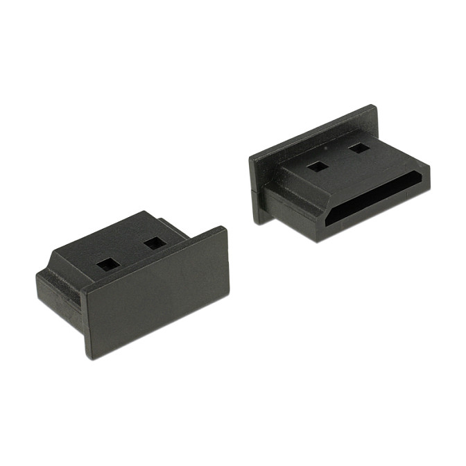 DELOCK zaštitni poklopci za HDMI micro-D, 10 komada, crna boja
