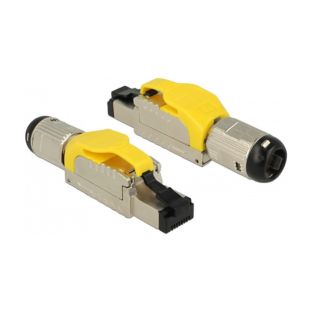 Konektor DELOCK RJ45 Cat.6A STP metalni (montaža bez alata)