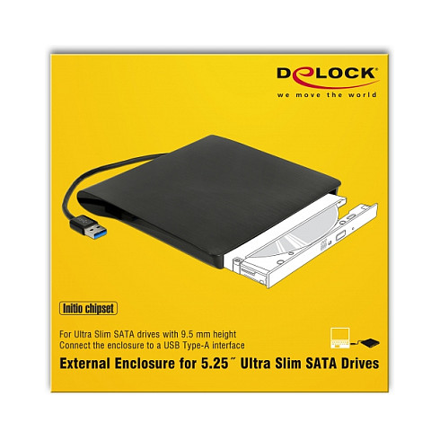 Eksterno kućište DELOCK za 5.25" Ultra Slim SATA optičke pogone (9.5 mm)-4