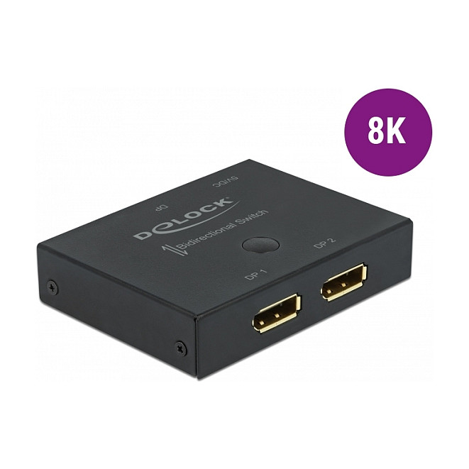 DELOCK DisplayPort 1.4 preklopnik 11478 2x1 bidirekcionalni (8K 30Hz)-4