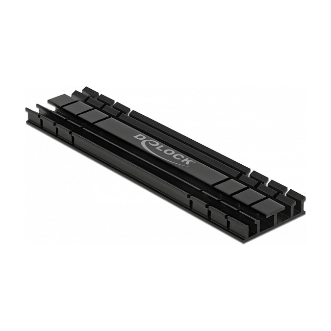 Delock Hladnjak za M.2 SSD 100mm, crni-0