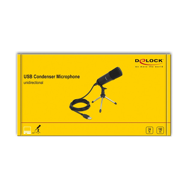 Professionelles USB Kondensator Mikrofon 24 Bit / 192 kHz fÃ¼r PC und Notebook-4