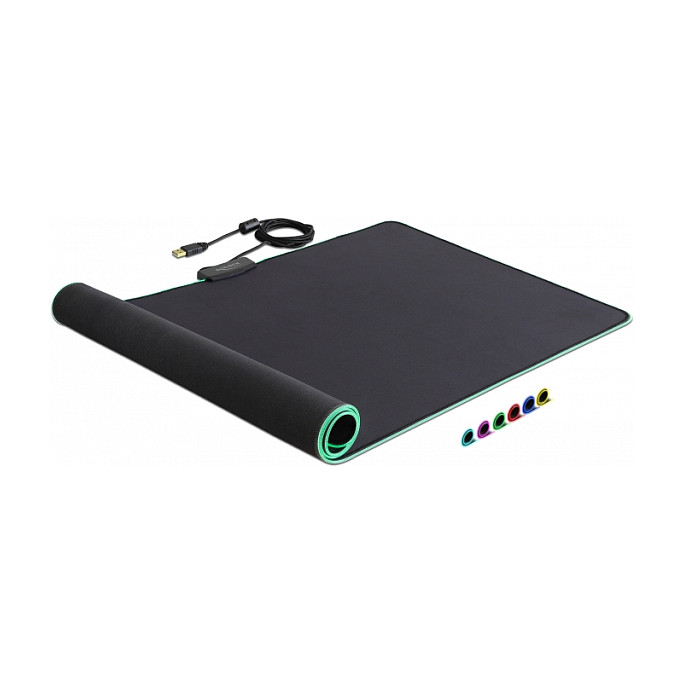 Podloga za miš DELOCK 12555 s RGB osvjetljenjem (920 x 303 mm)