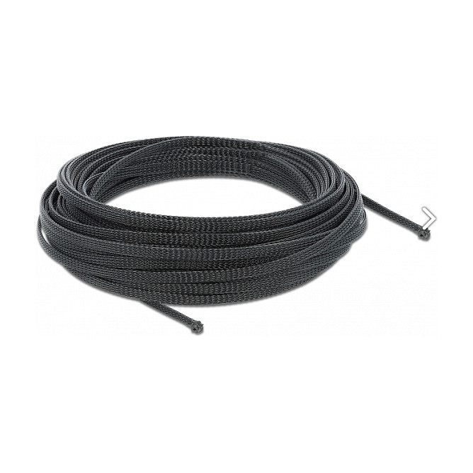 Pleteni bužir DELOCK 10 m x 3 mm crna boja-0