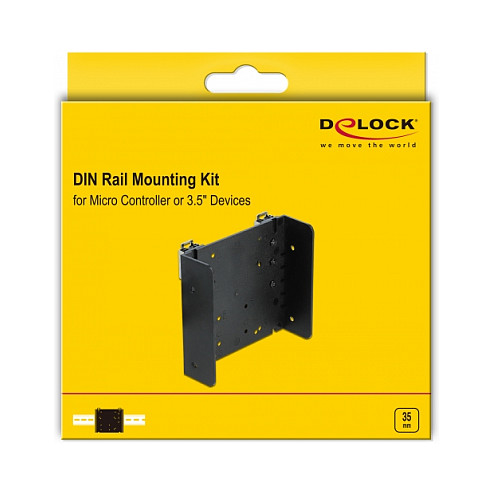 Montažni set DELOCK 66292 za DIN šinu (za jednoplotna računala i 3.5″ uređaje)-4